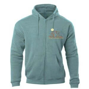 Adult Hood with Pocket Embroidery Outline Bear and Town Name (Copy)