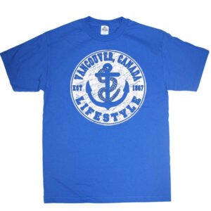 Adult T-Shirt with Anchor Lifestyle Design with Town Name