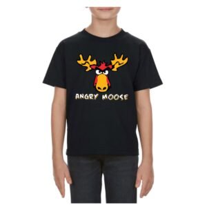 Kids T-Shirt with Angry Moose Design