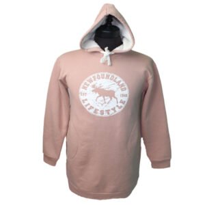 Adult Lounge Sherpa Hoodie with Moose lifestyle with Town Name