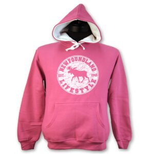 Ladies Hood with Moose Lifestyle & Town Name