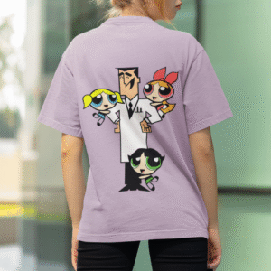 The Power Puff Girls Lavender  Oversized T-shirt