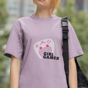 Girl Gamer Lavender Oversized T-shirt