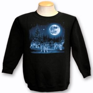 ADULT CREWNECK SWEAT WITH WOLF PACK & TOWN NAME
