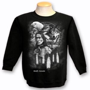 ADULT CREWNECK SWEAT WITH QUADRATONE WILDLIFE DREAMC. &TOWN NAME