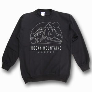 Adult Crewneck with Mountain Goat Design and Town Name