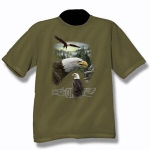 YOUTH T-SHIRT WITH 3 EAGLES DESIGN & TOWN NAME