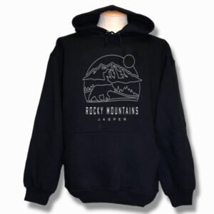 Adult Hood with Rock Bear Design and Town Name.