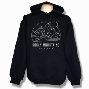Adult Hood with Mountain Goat Design and Town Name