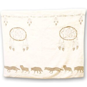 Dream Catcher Off White Fun Fur Blanket