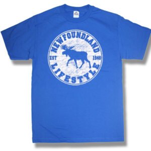 Adult T-Shirt with Moose Lifestyle & Town Name