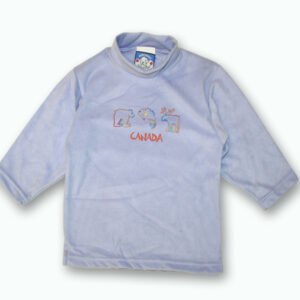 KID POLAR FLEECE PULLOVER WITH BEAR,FISH&MOOSE DESIGNS&TOWN NAME