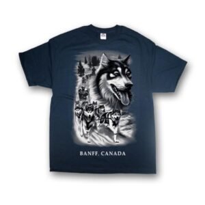 KIDS T-SHIRT WITH QUADRATONE HUSKY & TOWN NAME